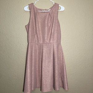 Copper Key Pink with Gold Mini Dress